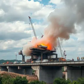 implosão das pontes do Itacaiunas