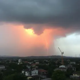 alerta amarelo de tempestade