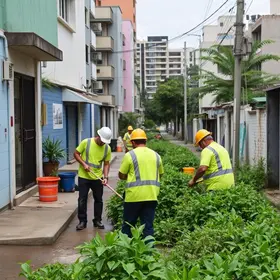 SSAM equipes de roço e limpeza urbana