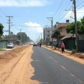asfalto novo